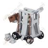 Medieval Catapult Military Weapon Model Building Blocks Removable Shield Crossbow Bow Carriage MOC Assembly Bricks Toys For Kids