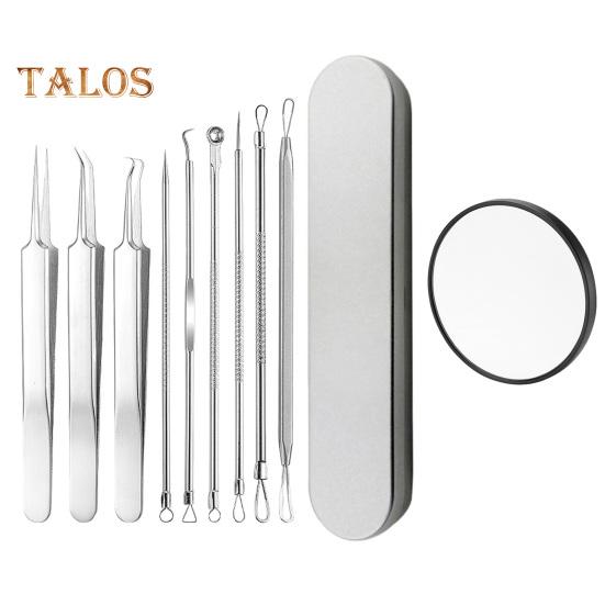 

Набор инструментов для удаления черных точек Профессиональный экстрактор черных точек с футляром и 5-кратным увеличительным стеклом для удаления прыщей, черных точек, прыщей, лба, лица, носа 11pcs