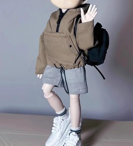 scale action figure LELEDESIGN Kitamei body compatible male fashion khaki outdoor jacket and gray pants body and shoes not [TOYBARJAPAN] 1/12 (head,