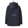 Middle-aged Men's Dad's Autumn and Winter Coat New Business Casual Lapel Middle-aged and Elderly Men's Cotton Clothing Men's Fashion Trend