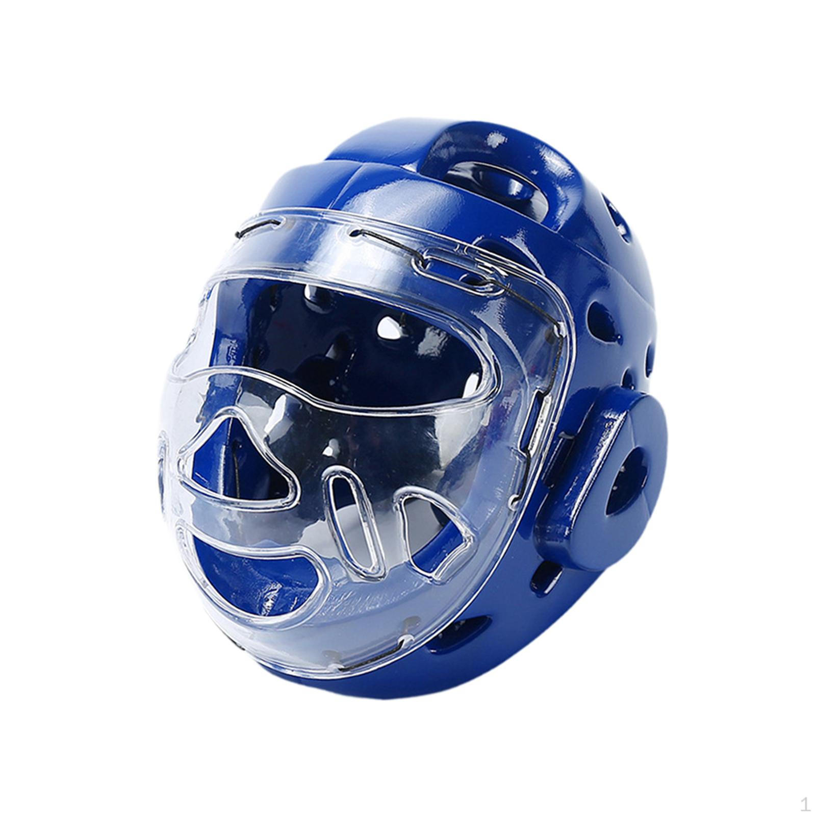 

Карате Захист Голови Боксерський Шолом Регульований Захист Голови Тренування для Муай Тай Санда XS синій