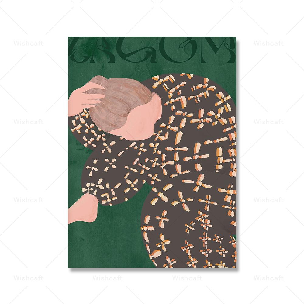 

Галерея Абстрактные люди Настенные украшения Натюрморт Цветок в вазе Плакат Современная керамика Теплые цвета Холст Картина Домашний декор 21x30cm No Framed