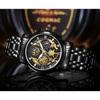 WWOOR Skeleton Watch Trendy Business Men's Watches Waterproof Fashion Quartz Men's Watches