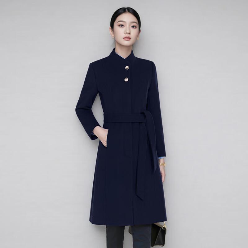 Women's Professional Wool Blend Mid-Length Coat
