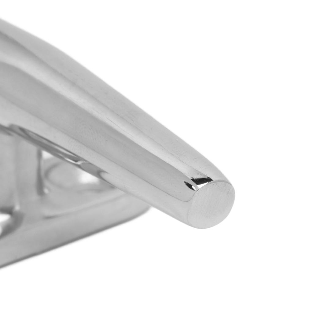Open Base Cleat Stainless Steel 316 Polished Marine Boat Opened Bases for Waterwheels Yacht