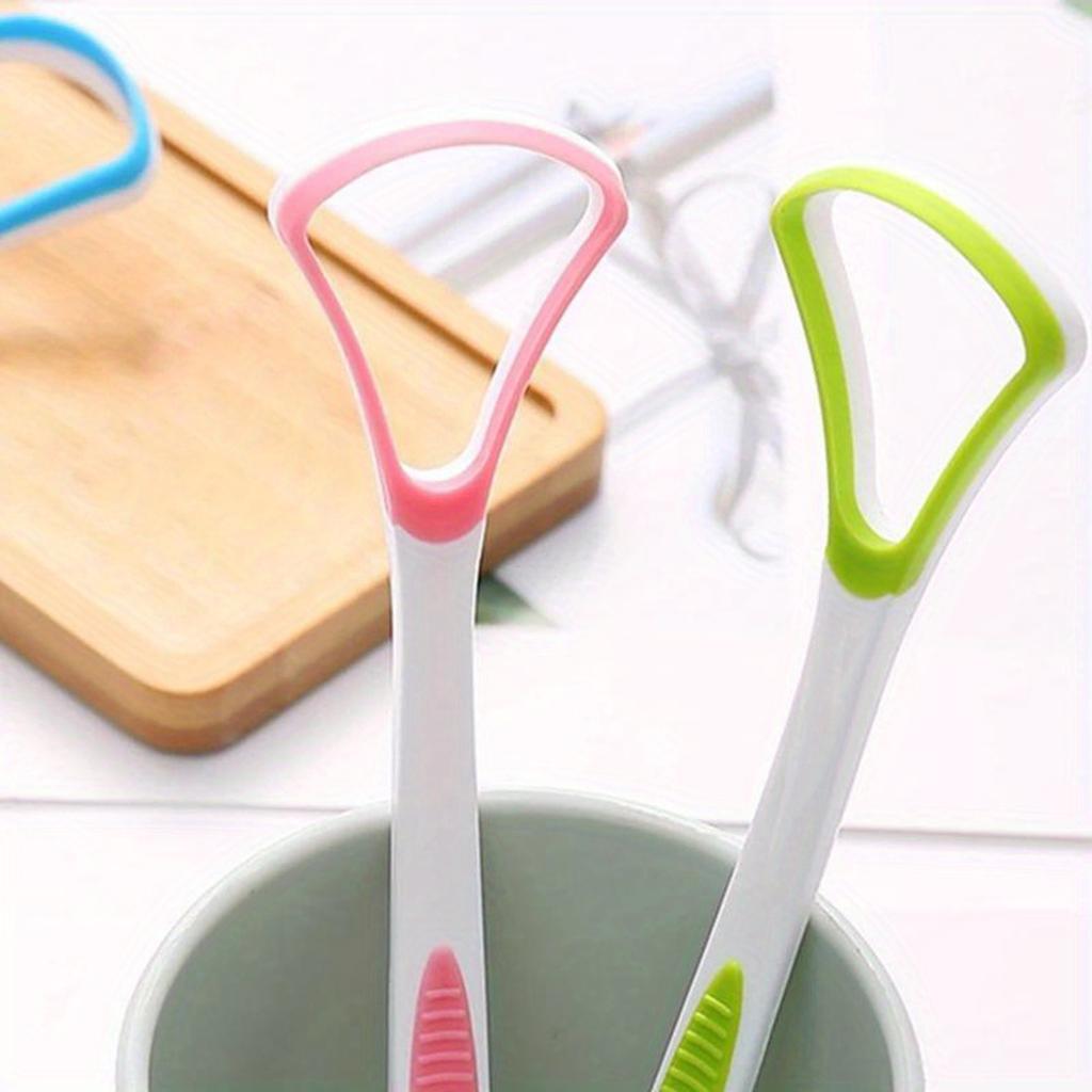 1/3/5Pcs Tongue Scraper Oral Cleaner Brush Fresh Breath Cleaning Coated Toothbrush Hygiene Care Tools