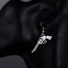 Boucles d'oreilles pendantes en forme de pistolet Revolver Vintage pour femmes et filles, boucles d'oreilles rétro, mignon petit objet, Bijoux