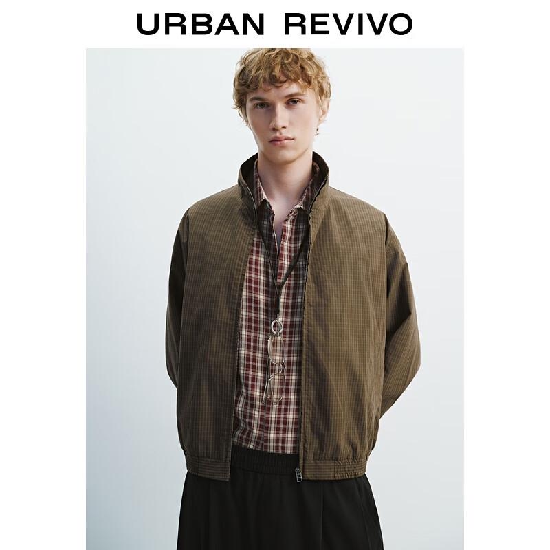UR 2025 Men's Retro Plaid Loose Jacket
