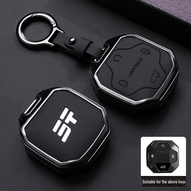 Jetour Traveler & Chery Shan Hai T2 Key Shell: 25 Compatible Models, Full Metal Coverage & Buckle.