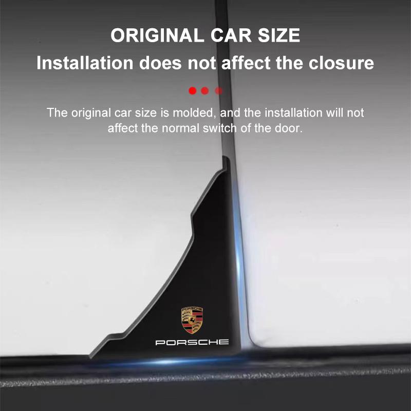 2Pcs Car Door Corner Cover Bumper Crash Anti-Scratch Protection Sticker For Porsche Boxster Cayenne Panamera Macan Cayman 911 918 996 917 991