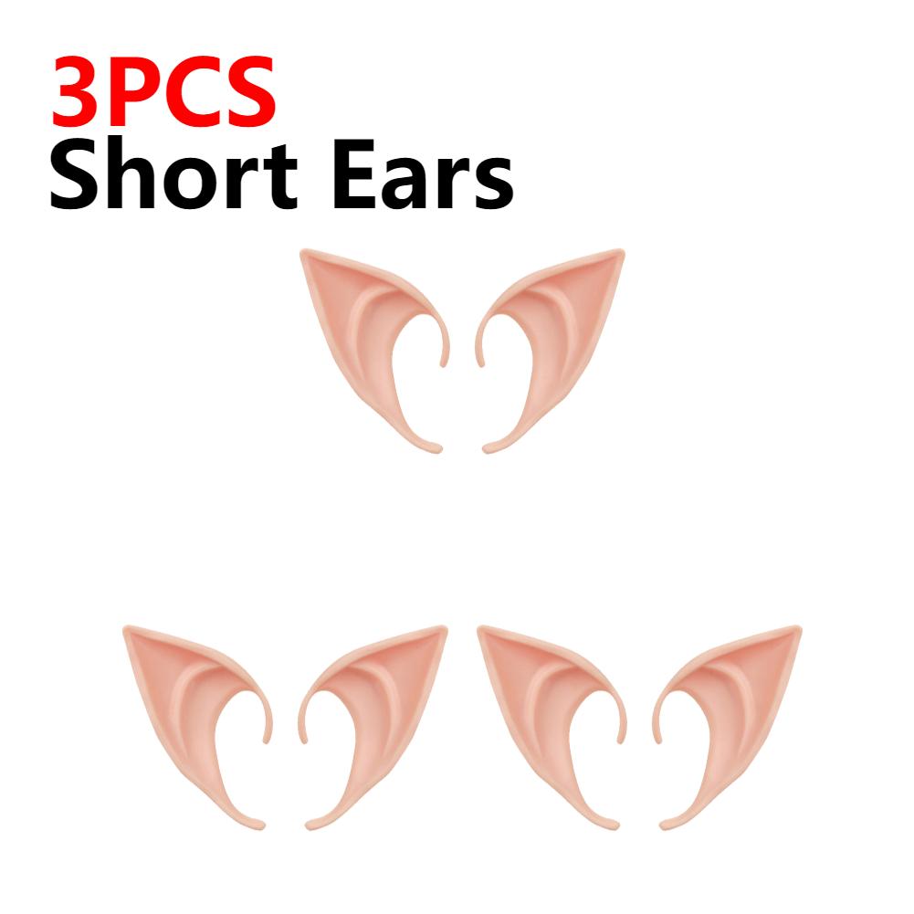 1-10 Paar Engel Elfenohren Halloween Cosplay Kostümzubehör Latexohren für Fee Cosplay Halloween Dekoration Foto Requisiten
