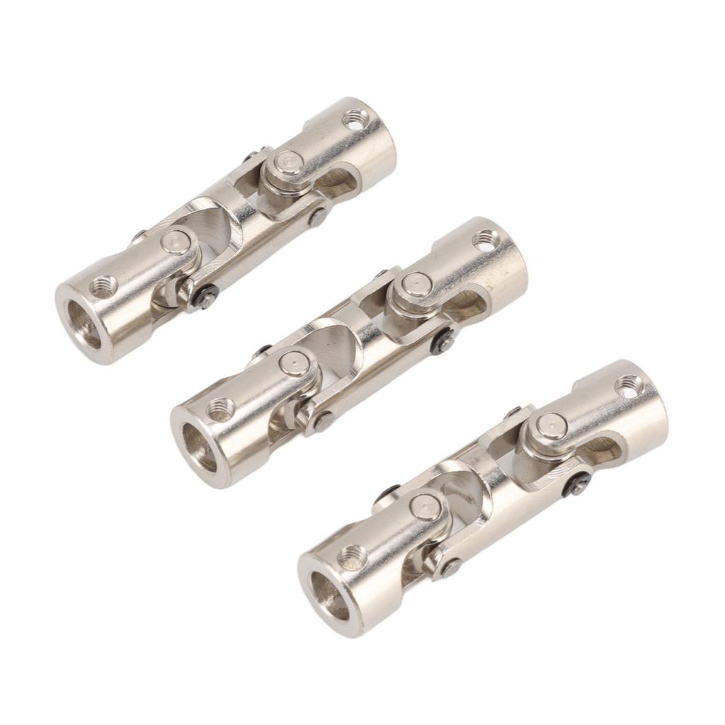 RC universalleddaksel 8 mm til 8 mm 3-seksjons roterbar stålkobling Styrekobling for RC