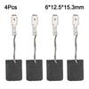 4pcs Carbon Brushes For WEP 15150 Angle Grinder Replacement Part Number 316055220 Compatible with Original Equipment