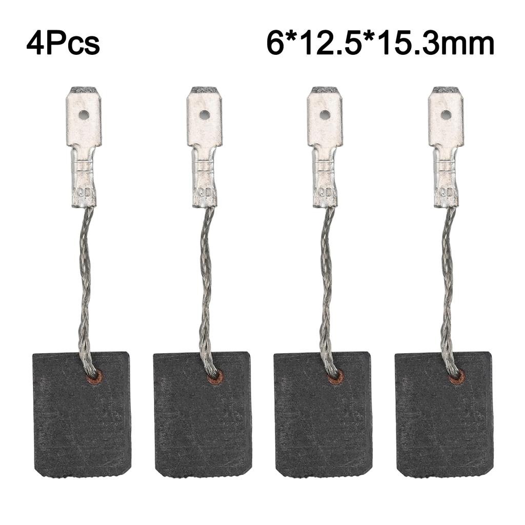 4pcs Carbon Brushes For WEP 15150 Angle Grinder Replacement Part Number 316055220 Compatible with Original Equipment