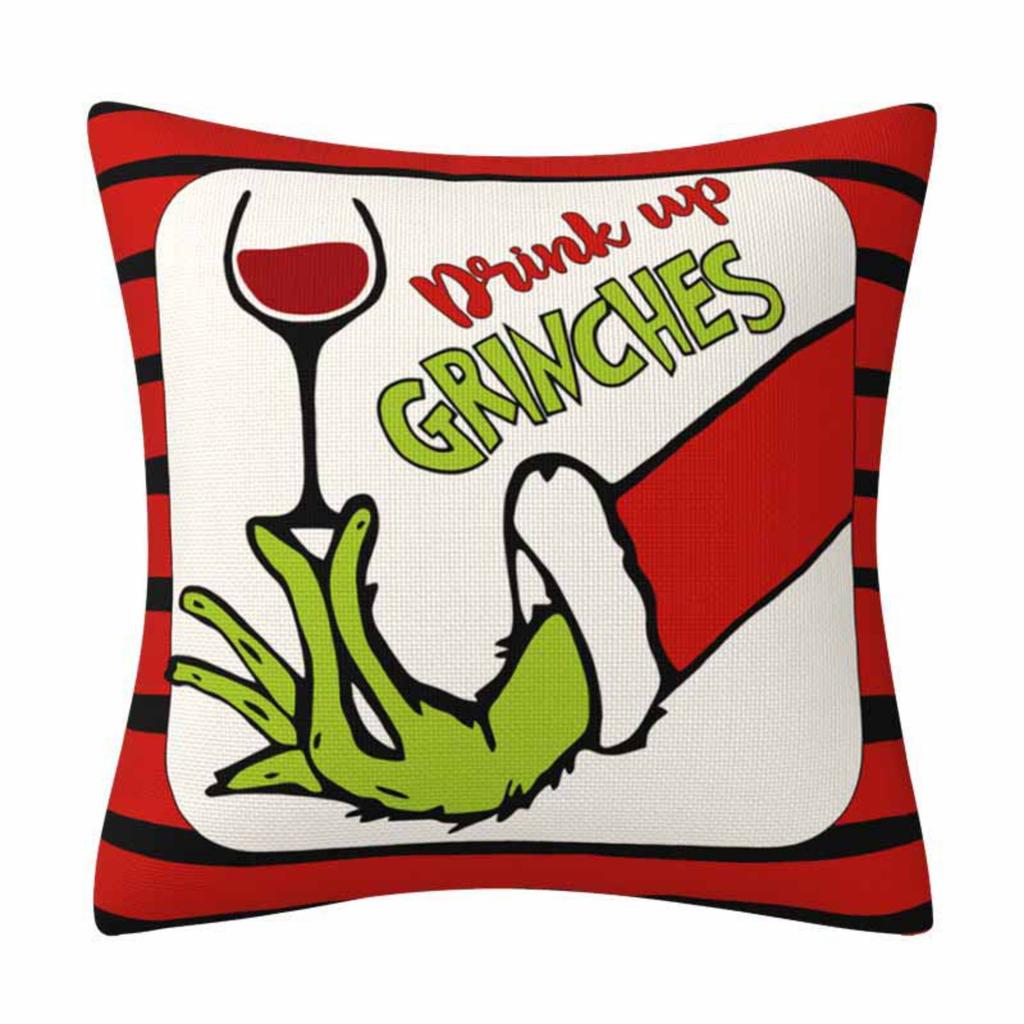 Fun Christmas Pillow Cases Lumbar Cushion Covers Sofa Home Decor Pillow Cases