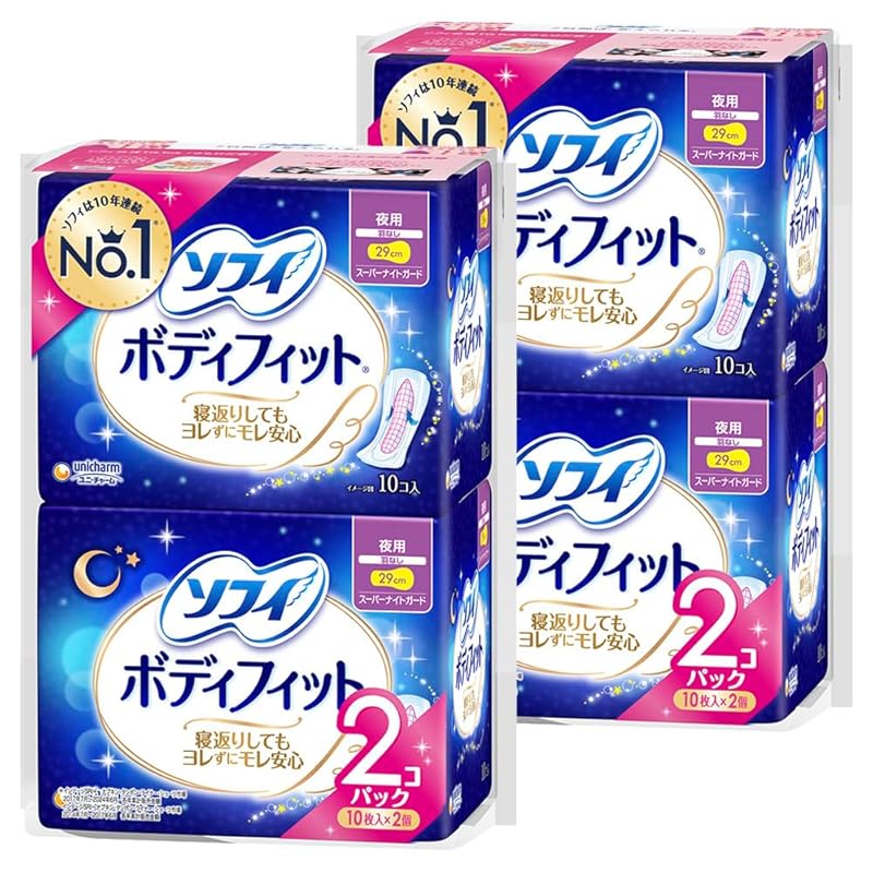 

Sophie body fit super night guard night use no wings 29cm 40 pieces (10 pieces x 4 pieces) (Sanitary products napkin)