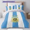 Argentina National Football Team Pattern Bedding,Quilt Set Quilt Cover Pillowcase Home Birthday Gift(1 * duvet cover + 2 * pillowcase, without core)