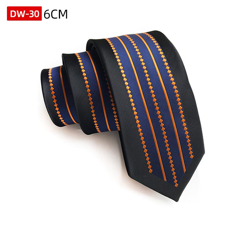 

Personalized Fashion Tie, Polyester Silk Jacquard 6Cm Narrow Positioning Tie