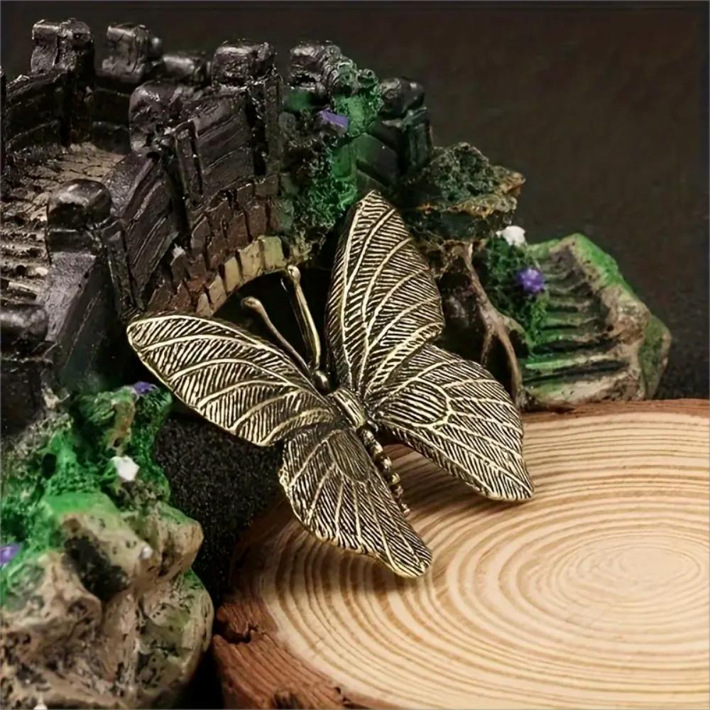 Copper Craft Brass Solid Cat Owl Statue Creative Animal Desk Ornaments Desktop Home Decoration Collectible Cute Statue Ornament