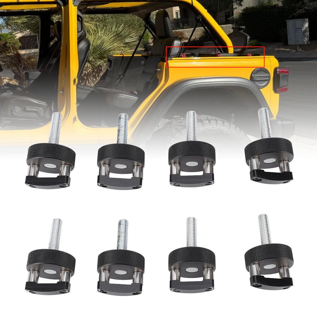 Quick Relse Thumb Screw Aluminium Alloy Red Hard Top Quick Removal Fastener Thumb Screws with Integrated D