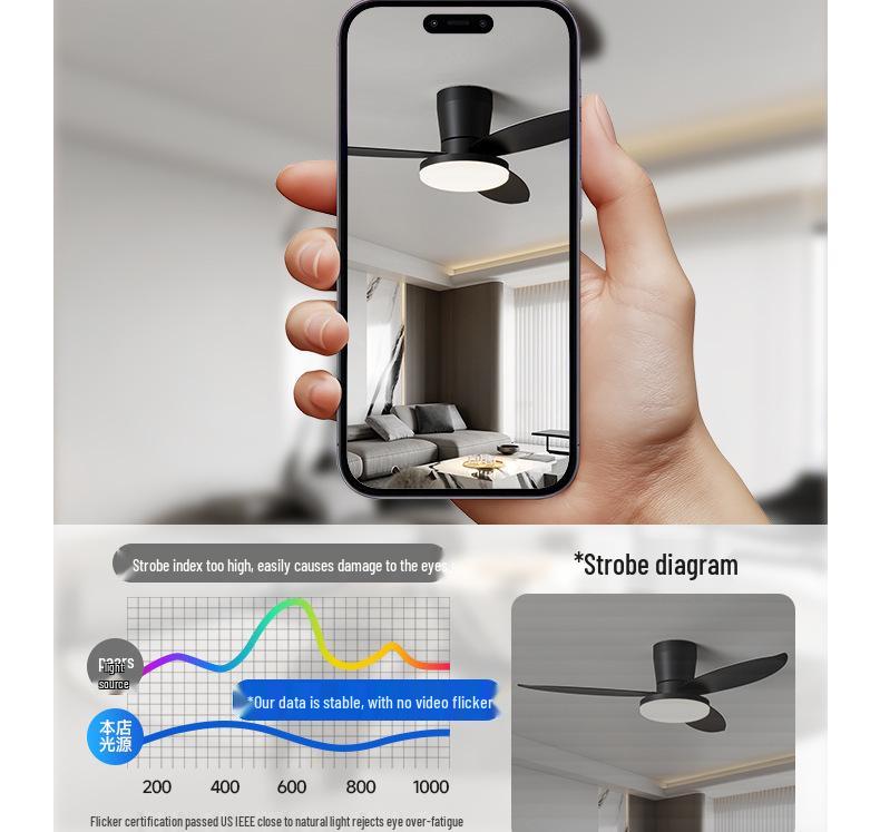 2025 Silent Nordic Ceiling Fan Light for Small Apartments & Bedrooms