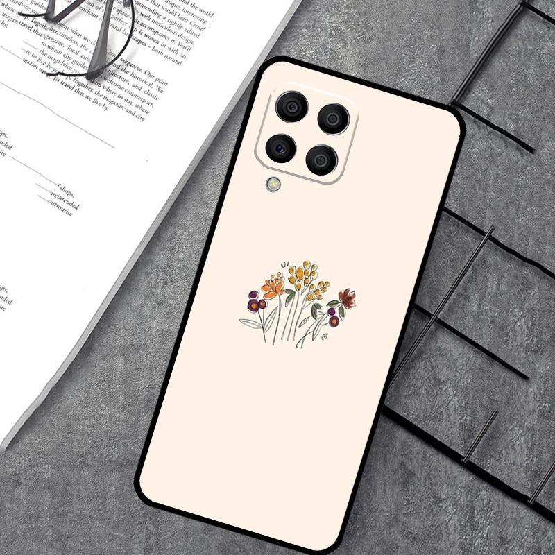 Minimalist Aesthetic Flower Case For Samsung Galaxy M15 M11 M12 M13 M14 M06 M16 M36 M56 M31 M53 M32 M52 M35 M55 M34 M54