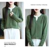 25 Autumn/Winter Women's Knitwear: Andy Velvet Textured Two-Piece Cardigan Sweater, Korean Style