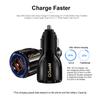 QGeeM Çift USB QC 3.0 Araç Şarj Cihazı Hızlı Şarj 3.0 Telefon Şarj Araba Hızlı Şarj Cihazı 2 Port USB Taşınabilir iPhone Şarj Cihazı Xiaomi