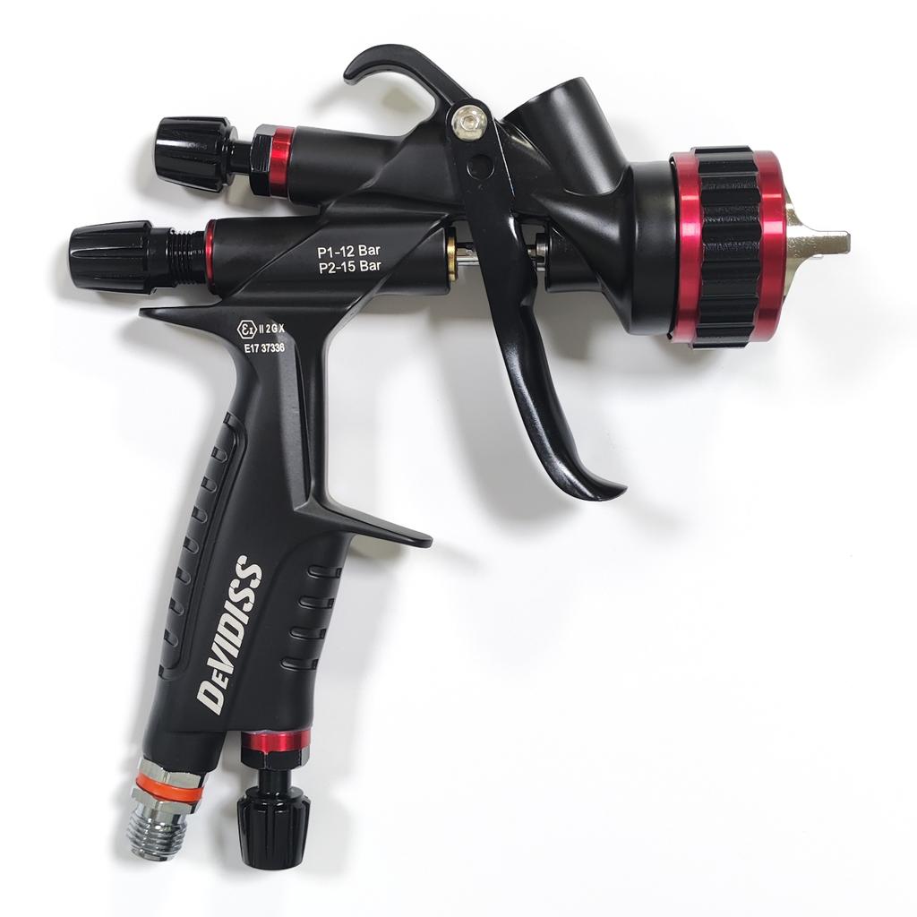 DEVIDISS AD-60 Pneumatic Varnish Paint Spray Gun High Atomization Low Pressure 1.3mm Nozzle Gravity Feed