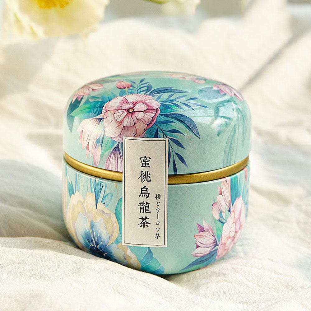 Portable Small Snacks Candy Mini Tin Plate Canister Packaging Box Storage Box Tea Cans Containers