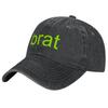 Brat Letter Print  Baseball Cap Men Women Hat Washed Cotton Sunshade and Sun Protection Cap Casual and Versatile