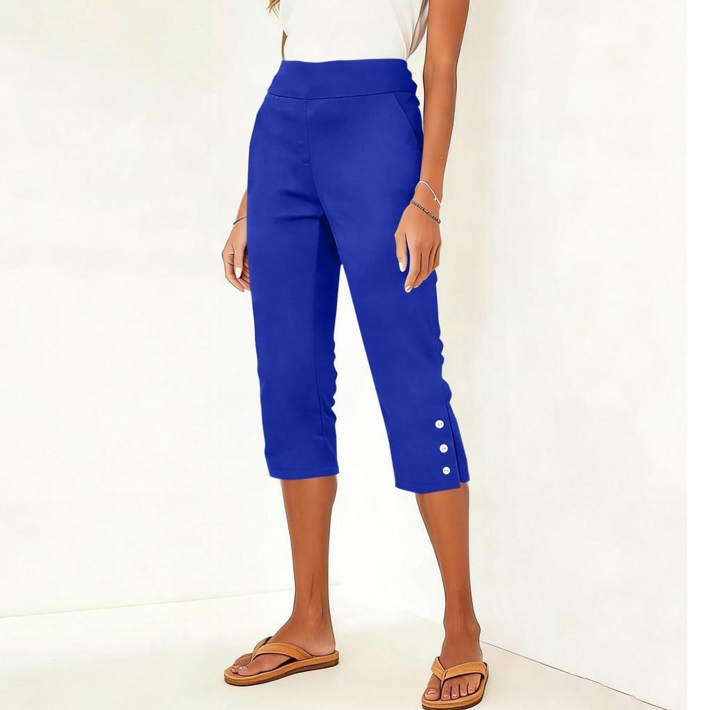 Women Casual Pants High Waisted Stretchy  Leggings  With Pockets