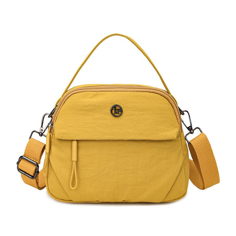 Nylon Handheld Bag With Zipper Closure For Daily Urban Use