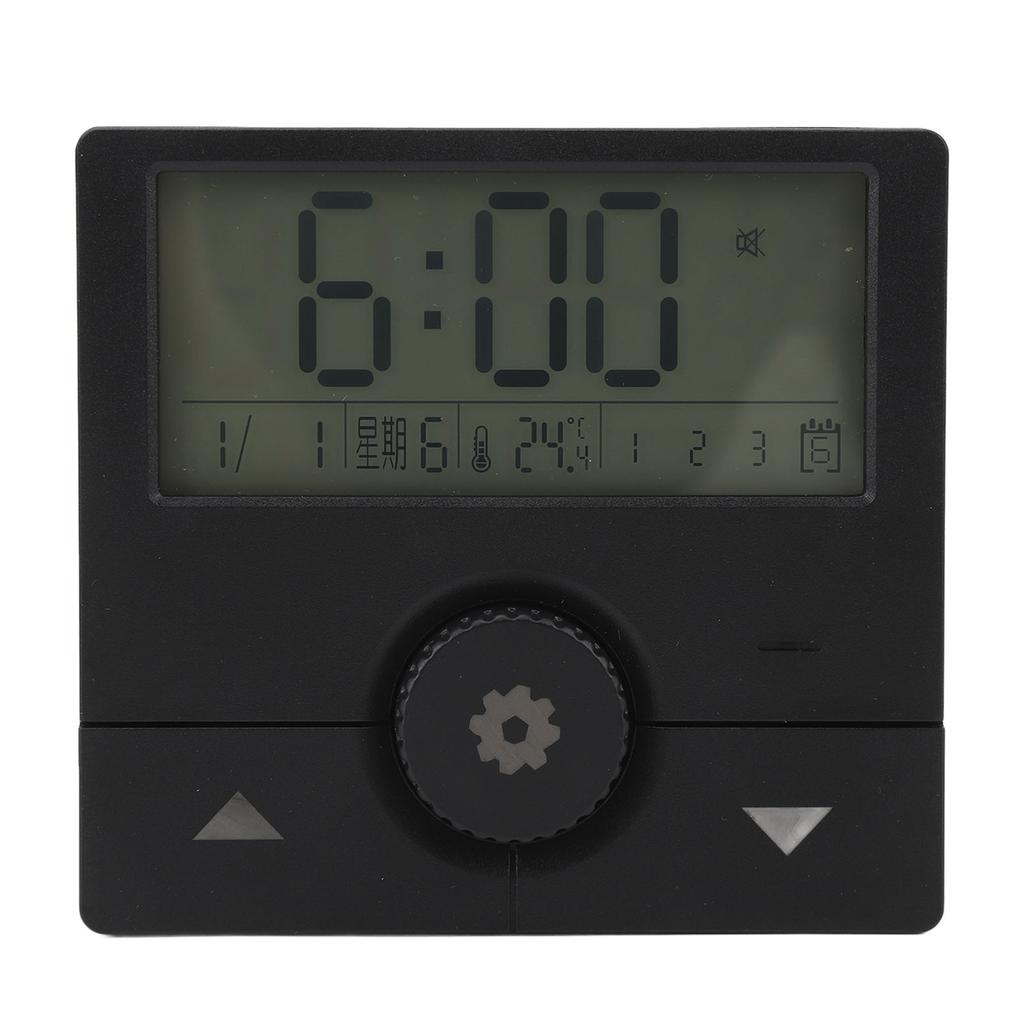 LED Electronic Clock Time Date Week Temperature Alarm Digital Alarm Clock for Living Room Office