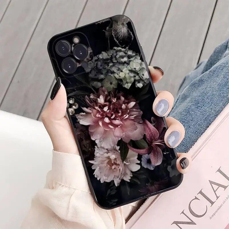 Peonies Beautiful Flower Phone Case For iPhone Samsung Galaxy Redmi Xiaomi Oppo OnePlus Note S A 7 8 9 10 11 12 13 14 20 21 22 23 53 54 Pro Max Ultra
