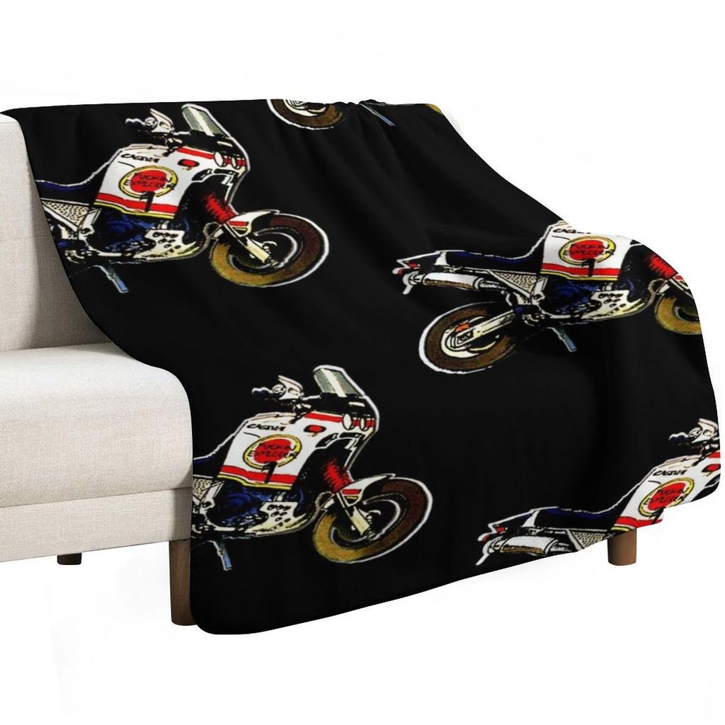 Lucky Strike Cagiva Elefant Cartoon Throw Blanket Soft Solid Color Blanket for Couch Bed