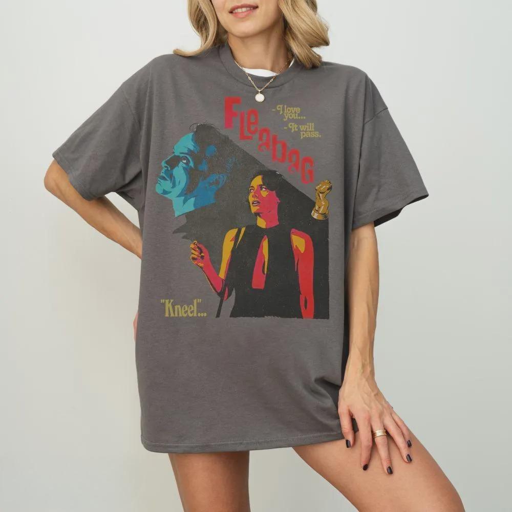 Retro Fleabag Graphic Tee Phoebe WallerBridge Andrew Scott T Shirt Short Sleeve Shirt Unisex Unisex Women AllSeason Unisexs TShirt S