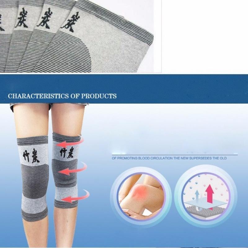 Univerzální elastický chránič kolenních chráničů Podpora podzimních a zimních chráničů kolen Ochrana před nachlazením Bambusový uhlíkový chránič kolen(2ks)