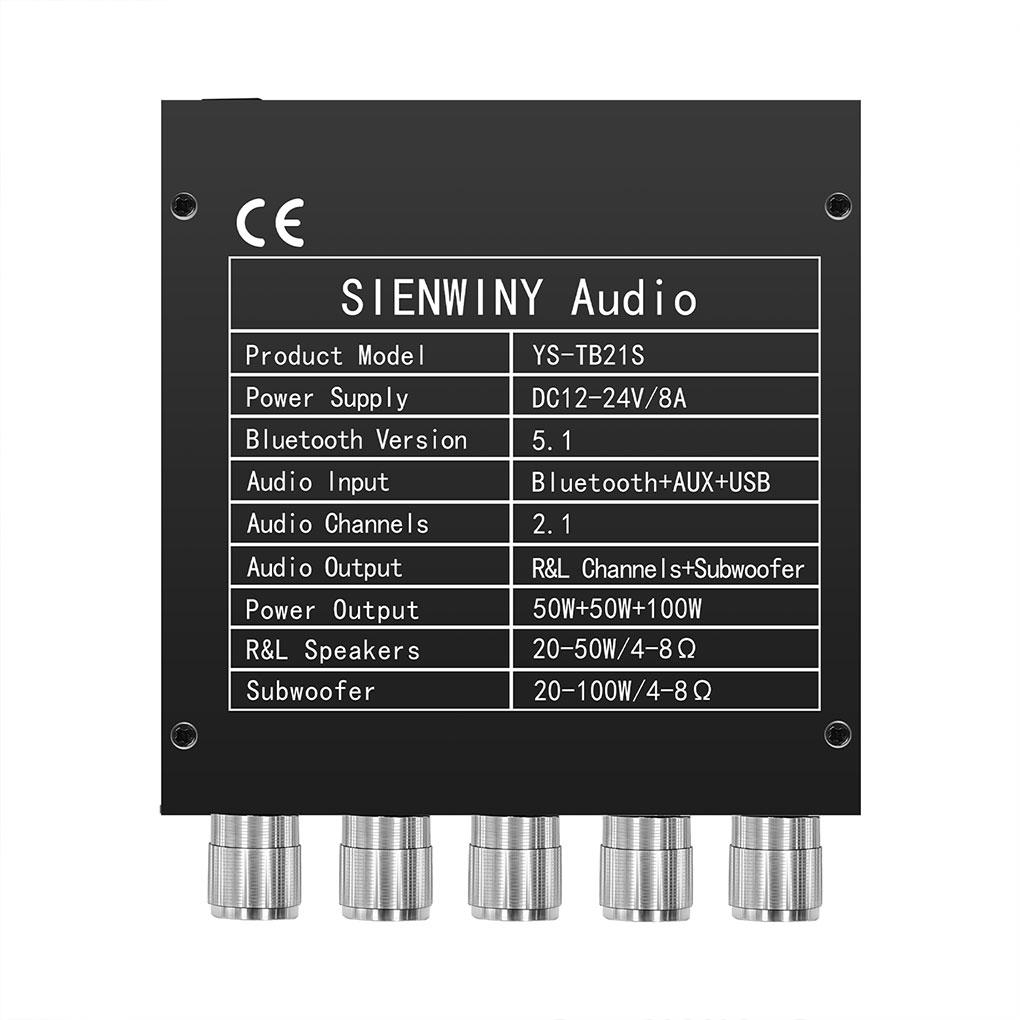 Amplifier HiFi 5.1 50Wx2 100W Short-circuit Protection APP Control Speaker Amplifying Board