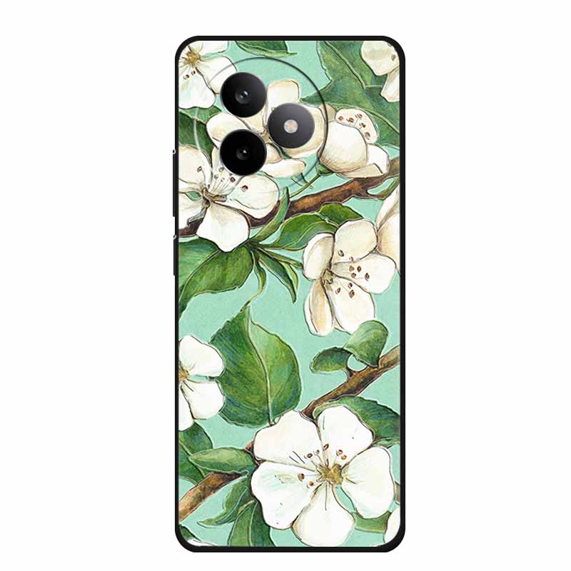 6,83" För Redmi K 80 K80 Ultra Fodral 3D Präglad Blomma Svart Silikon Mjuk Baksida Fodral För Redmi K 80 Ultra Stötsäker Fundas