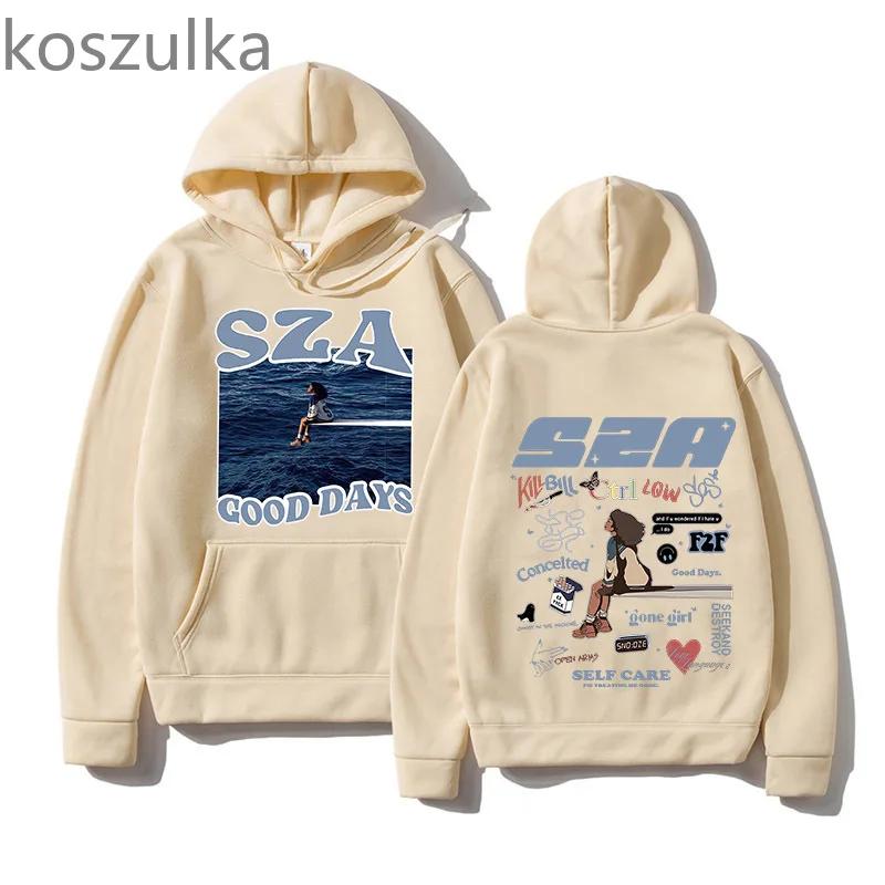 Men's and Women's Hooded Sza Drive Sweatshirts Fashion Aesthetic Graphic Autumn Winter Unisex Long Sleeve Clothes