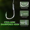 Bass Fishing Hooks Set 5pcs Durable Sharp Baitcasting Hooks for Angling And Tackle