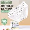 Fentenggan 5-Pack Antibacterial Cotton Mid-Waist Underwear for Women and Girls