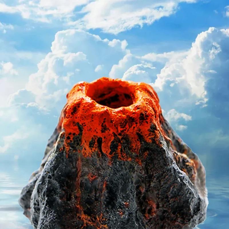 1pcs Fish Tank Landscaping Simulation Volcano Aquarium Accessories Rockery Aerator For Aquarium Pump Bubble Stone Oxygen