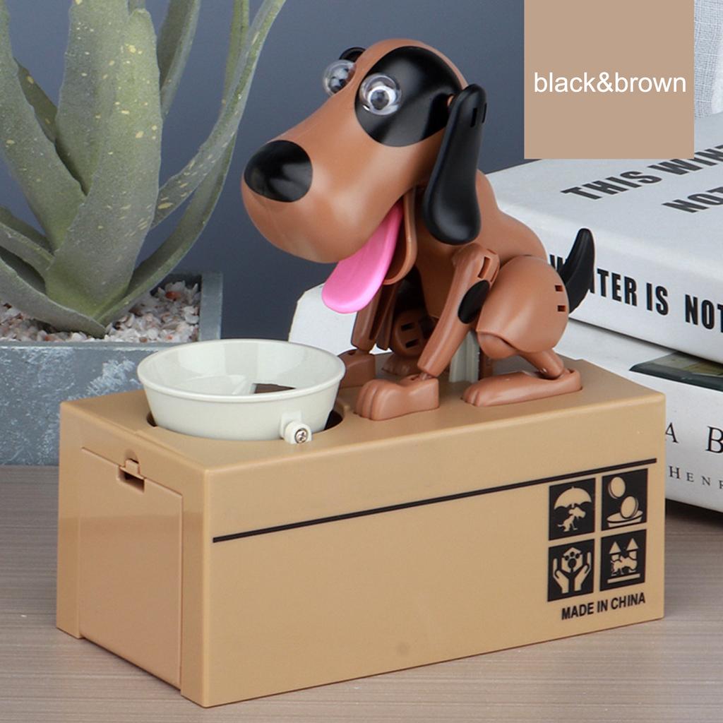 Dog Money Bank Dog Piggy Bank Adorable Decorative Money Eating Puppy Saving Box for Kids Adults Dog Piggy Bank Dog Saving Box