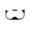 for 12-15 Toyota Tacoma interior modified piano black rear center cup holder decoration sticker