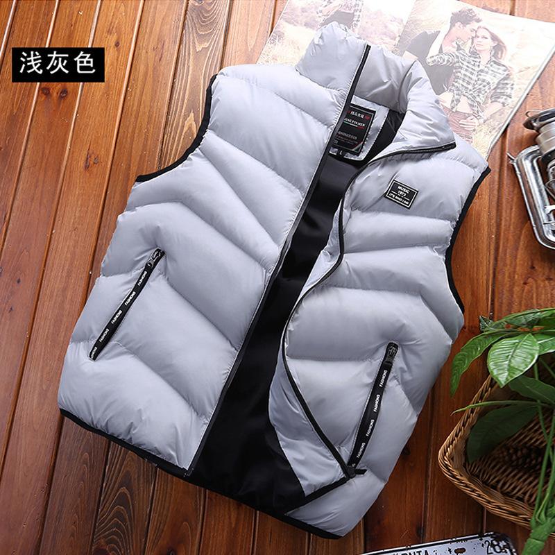 Men's Feather Rong Cotton Vest Men's Warm Vest Men's Casual Couple Vest Jacket Direct Supply