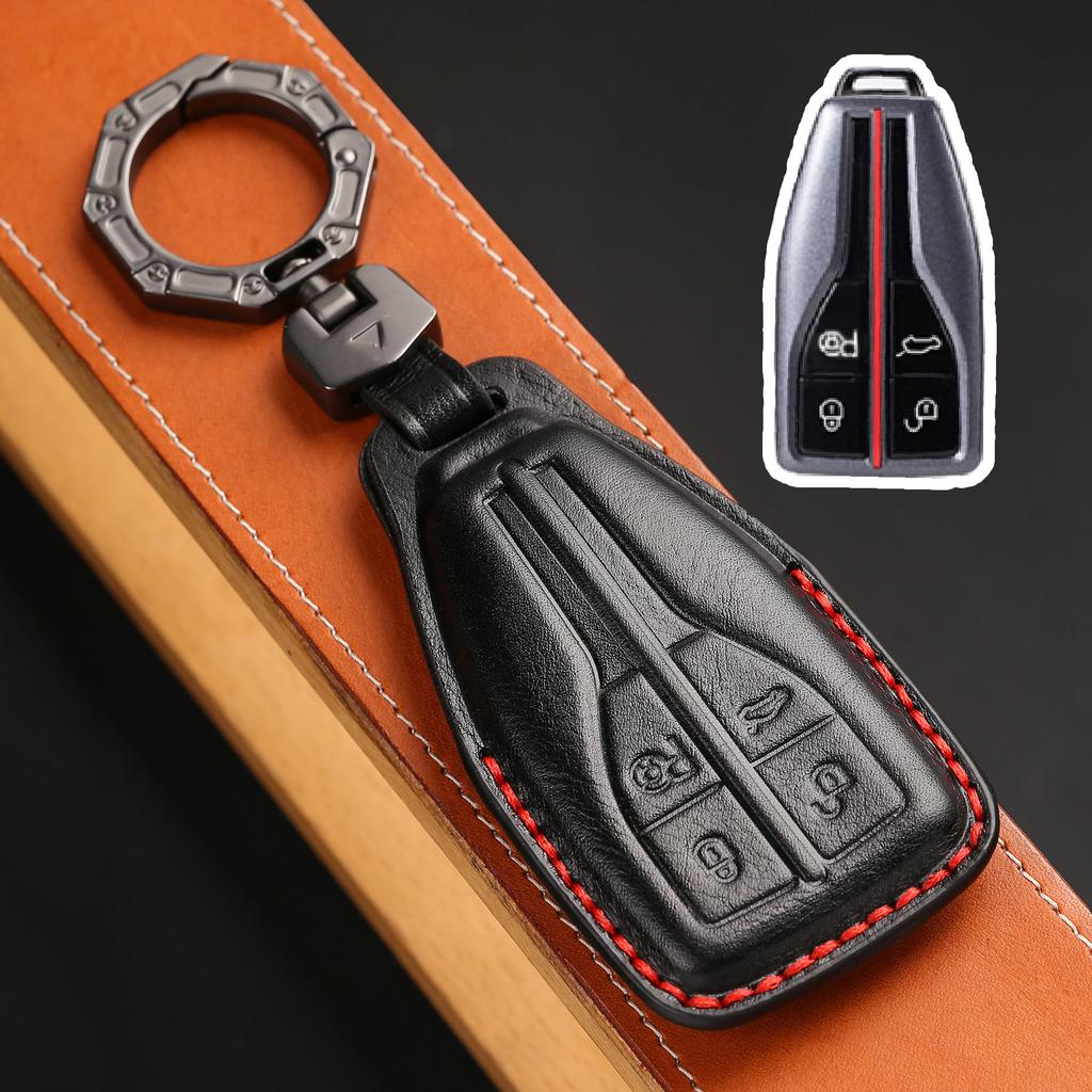 Anwendbar auf Hongqi hs5 Schlüsselsatz 2022 Hongqi hs5 High-End-Leder hs7 Auto-Schlüsseltasche Zubehör Männer