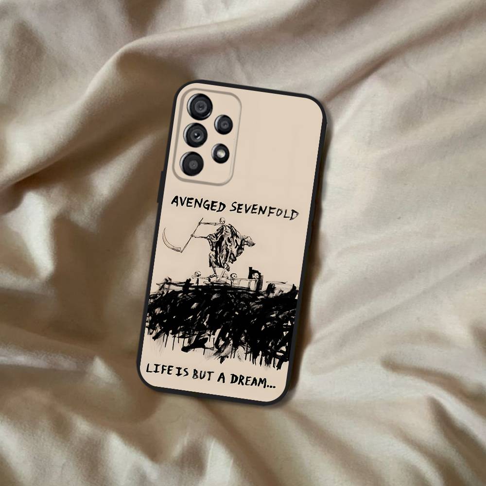 A-Avenged S-Sevenfold Rock Samsung Phone Case For A20,A21s,A22,A31,A32,A52,A53,A72,73,A80 Soft Black Cover