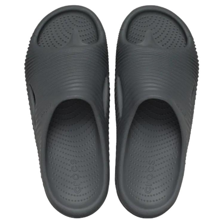 Crocs Mellow Tide Simple Comfortable Slide Sandals Unisex Footwear Dark-Gray 210333-0DA